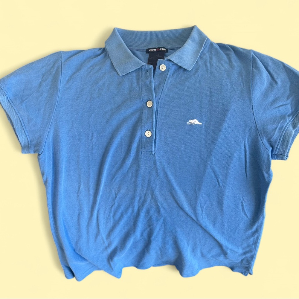 Roots Blue Short Sleeve Tee Casual Fit